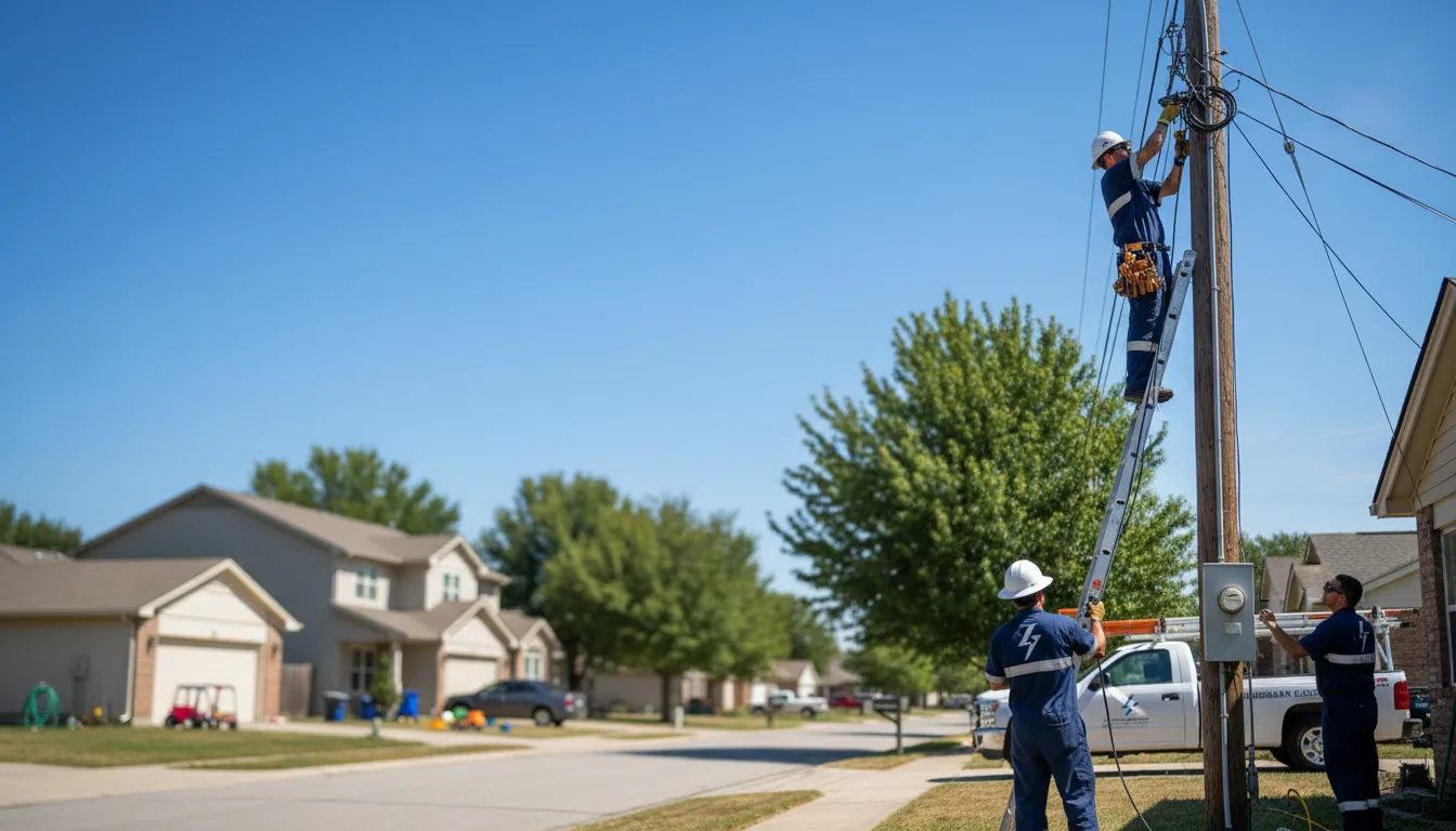 Residential electrician providing installation services in Milford, ME